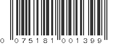 UPC 075181001399