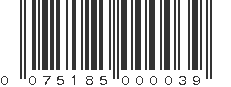 UPC 075185000039