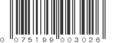 UPC 075199003026