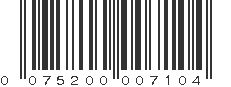 UPC 075200007104