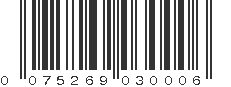 UPC 075269030006