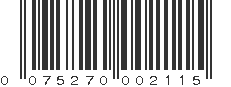 UPC 075270002115