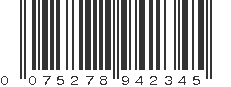 UPC 075278942345