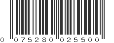 UPC 075280025500