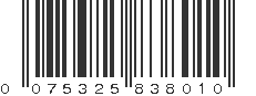 UPC 075325838010