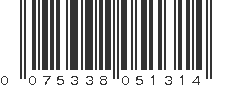 UPC 075338051314