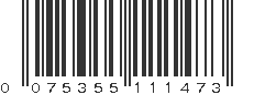 UPC 075355111473