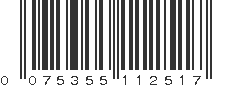 UPC 075355112517