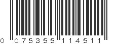 UPC 075355114511