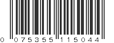 UPC 075355115044