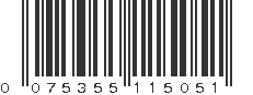 UPC 075355115051