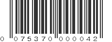 UPC 075370000042