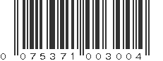 UPC 075371003004