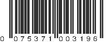 UPC 075371003196