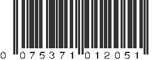 UPC 075371012051