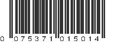 UPC 075371015014