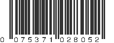 UPC 075371028052