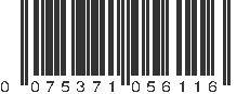 UPC 075371056116