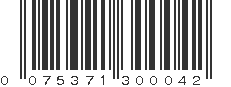 UPC 075371300042