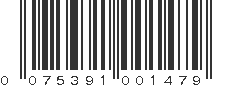 UPC 075391001479