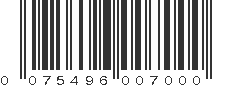 UPC 075496007000