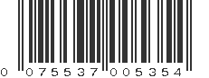 UPC 075537005354