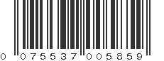 UPC 075537005859