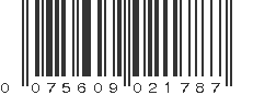 UPC 075609021787