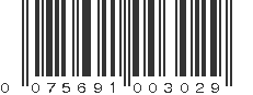 UPC 075691003029