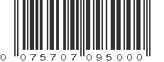 UPC 075707095000