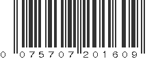 UPC 075707201609