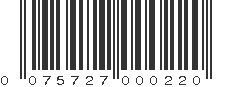 UPC 075727000220