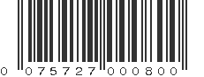 UPC 075727000800