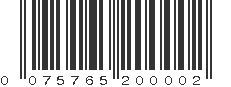 UPC 075765200002