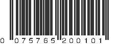 UPC 075765200101