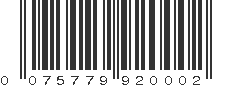 UPC 075779920002