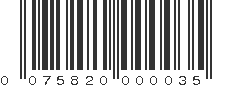 UPC 075820000035