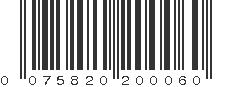 UPC 075820200060