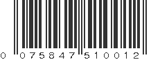 UPC 075847510012