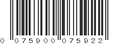 UPC 075900075922