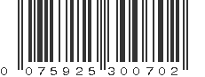 UPC 075925300702