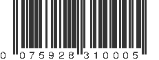 UPC 075928310005