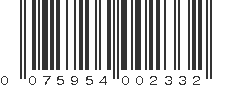 UPC 075954002332