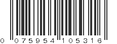 UPC 075954105316