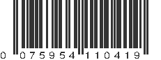 UPC 075954110419