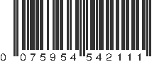 UPC 075954542111