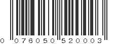 UPC 076050520003