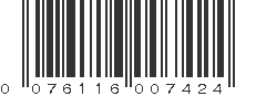 UPC 076116007424