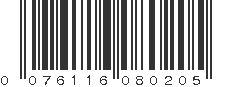 UPC 076116080205