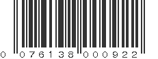 UPC 076138000922